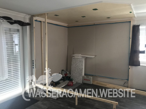 Haus Außenwände mit Rigips verkleiden
