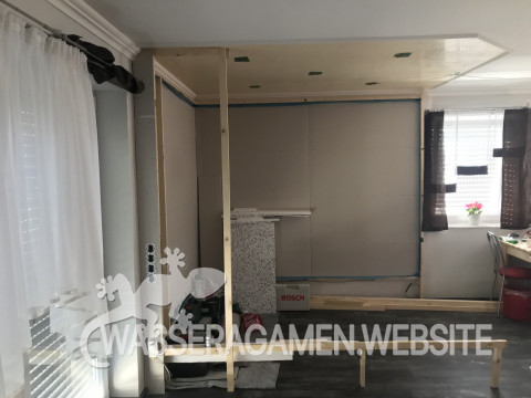 Haus Außenwände mit Rigips verkleiden