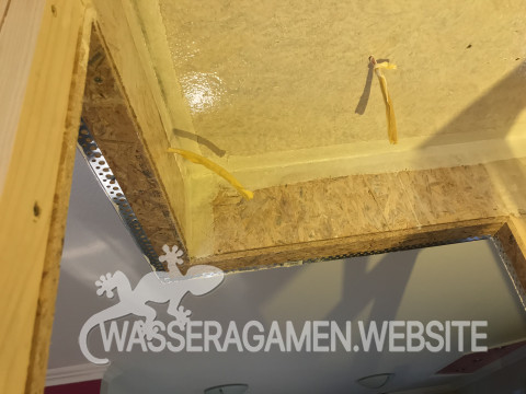 Ecken mit Glasfaser verstärkt