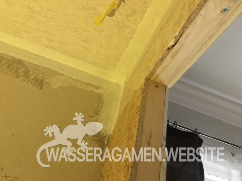 Ecken mit Glasfaser verstärkt